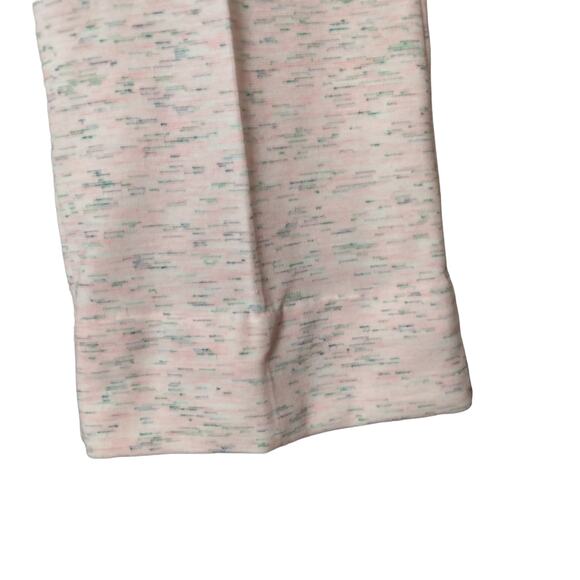 Vintage 70s Women's Sz 14 Leisure Suit Pants Flare Pink Spacedye Pull On Sweats - Picture 2 of 5